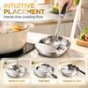 Stove Spoon Holder Stainless Steel Self Standing Utensils Frame Household Ladle Holder For Spoon Spatula Kitchen Counter Stove
