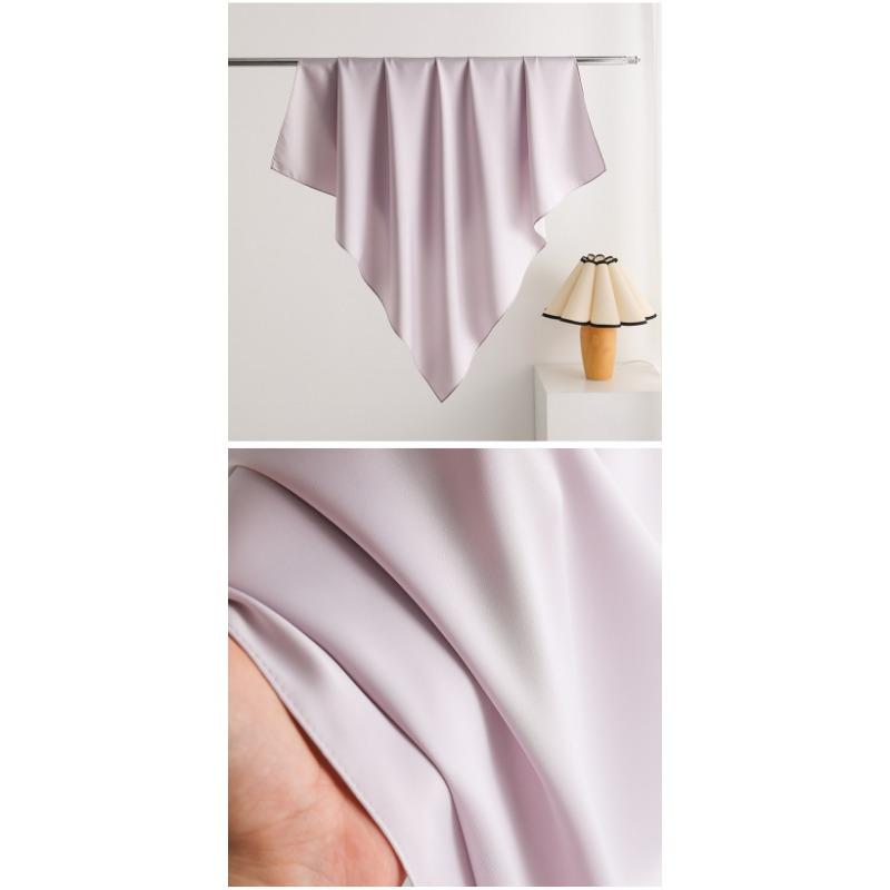 Elegant Elastic Satin Square Scarf Fashion Versatile Women Neck Scarf