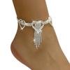 Sexy Accessories Inlaid with Rhinestones Full of Diamonds Love Fringed Anklets Women's
