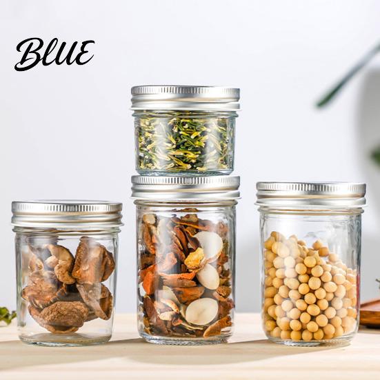 Nuts Sealed Jar Clear Multifunctional Airtight Lid with Screw 300/400/500/650ML Glass Large Capacity Fruit Jam