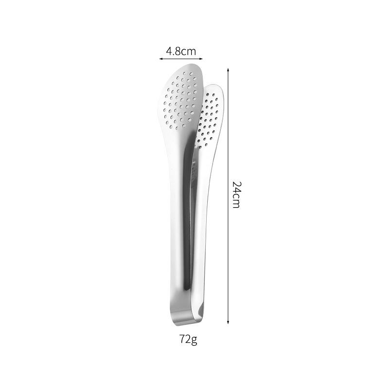Stainless Steel Steak Clip Food Tongs Non Slip Barbecue Kitchen Baking Multi Functional Food Bread Clip Meal Folder Cooking