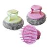 ZISIZ Steel Wool Dish Scrubber Set with Handle