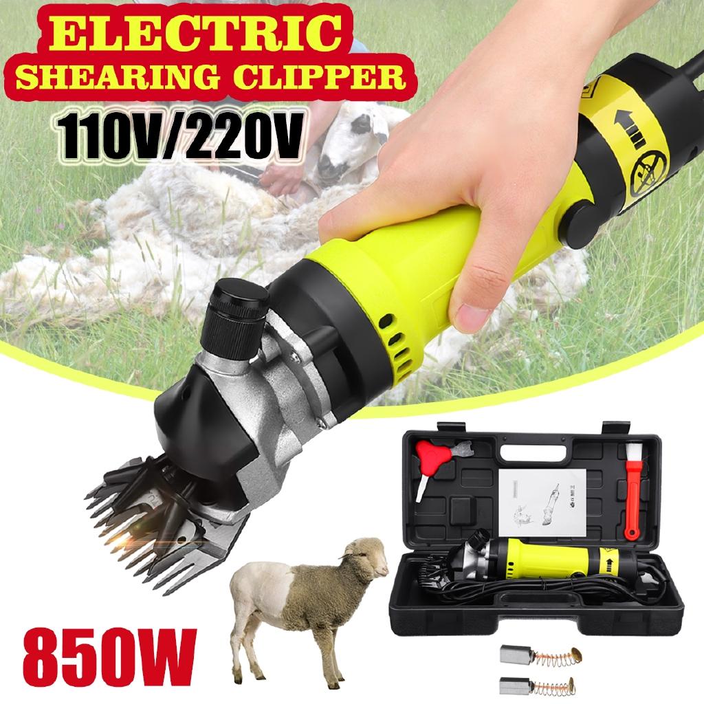 

Electric Pet Hair Clipper Sheep Dog Animal Shearing Supplies Goat Alpaca Farm Cut Machine w/Box Adjustable Speed 850W US