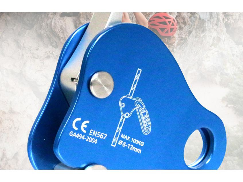 Ankun Portable Self-Locking Rope Descender for Outdoor Climbing Safety