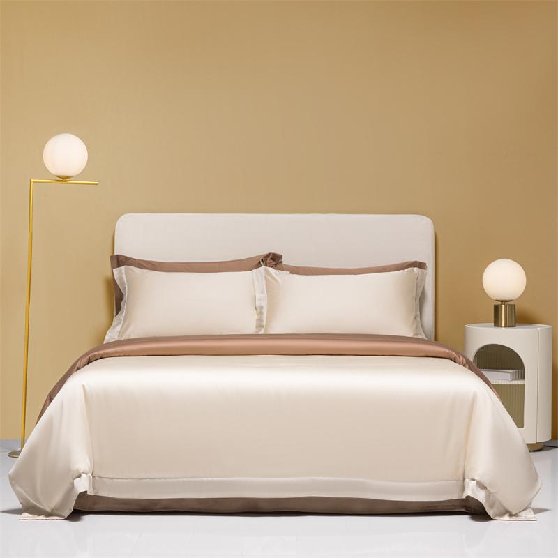 Silk Like Silky Cooling Duvet Cover Pillowcases 3Pcs Summer Lyocell Quality Bedding Set Single Double Queen Wrinkle Resistant