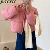 BITCED Autumn Women's Urban Casual Puffer Coat Cotton Jacket Fashionable Elegant Outerwear