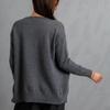 Women Autumn Winter  Wardrobe Staple solid color  Loose Cardigan Sweater Coat