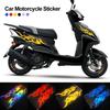 2 BUC Decaluri Reflectorizante Motocicletă Formă de Flacără Autocolante Flacără Autocolant Impermeabil Mașină Decaluri Accesorii Motocicletă Universal