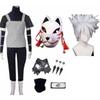 Anime Fourth Hokage Kakashi Hatake Cosplay Costume For Young Ninja, Includes Wig.