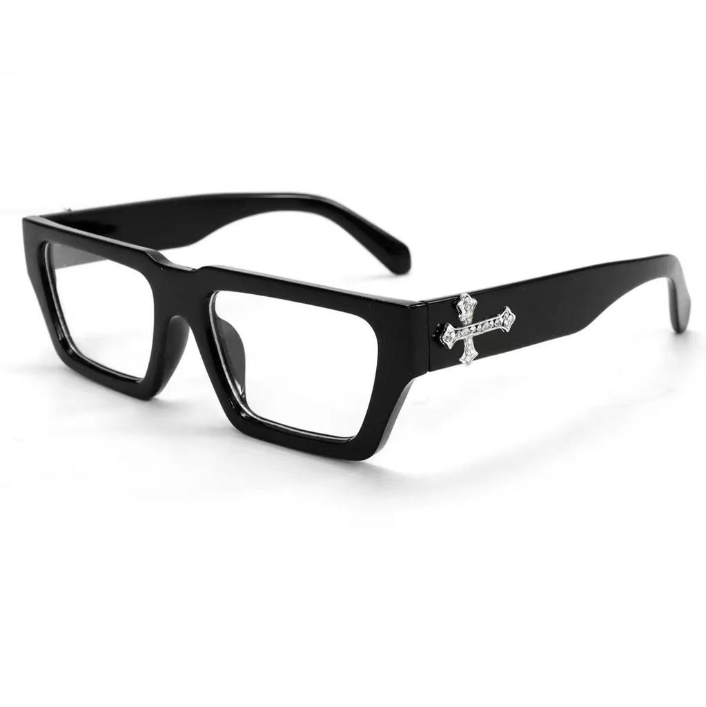 Chloe heart print thick leg sunglasses new street shot dance bar Internet celebrity sunglasses hip hop