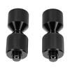 1 Pair Two Hole Flange Alignment Pins Aluminum Alloy Double Hole Flange Pins for Automotive System Mechanical Assembly