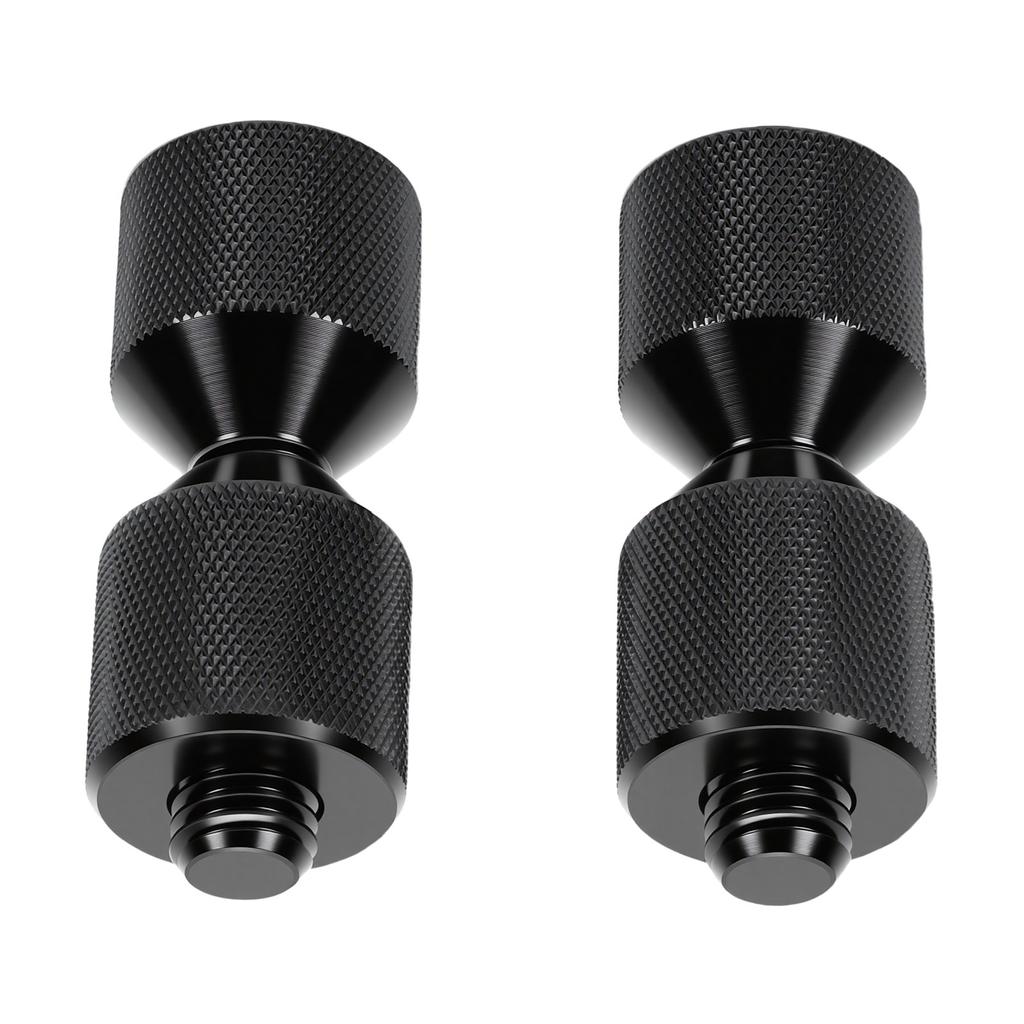 1 Pair Two Hole Flange Alignment Pins Aluminum Alloy Double Hole Flange Pins for Automotive System Mechanical Assembly