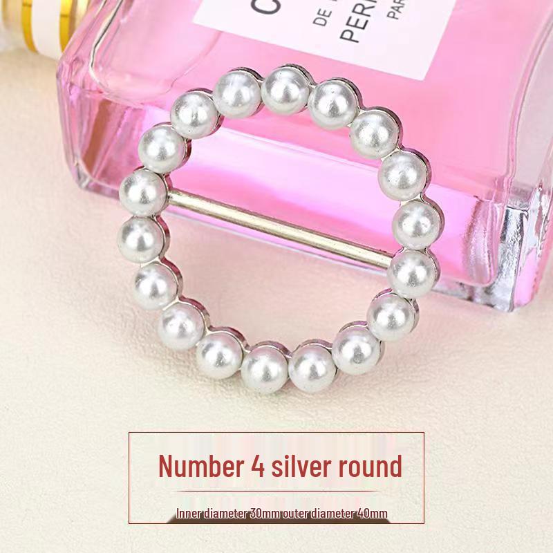 

Декоративная пряжка-узел с жемчугом и бриллиантами для подола футболки и шарфов