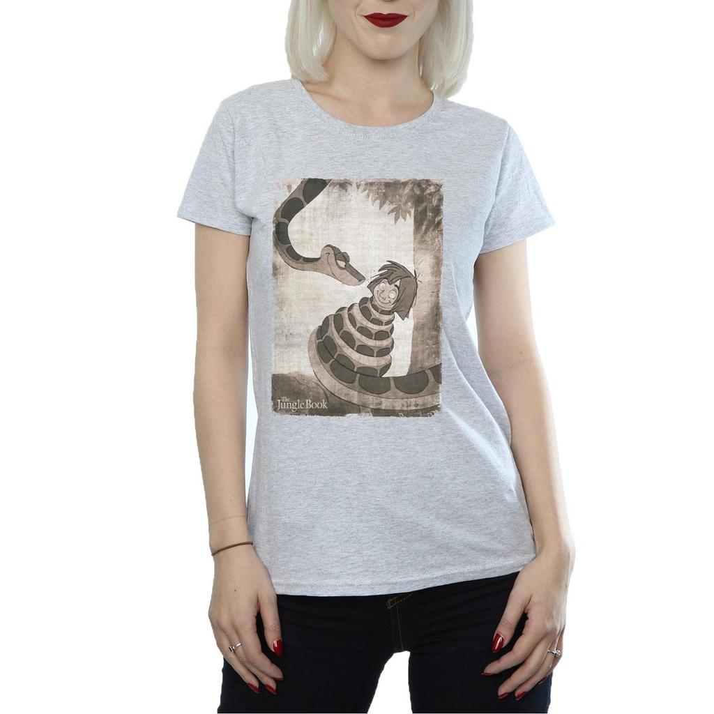 Disney T-shirt in Cotone da Donna/Signora Il Libro della Giungla Ipnosi