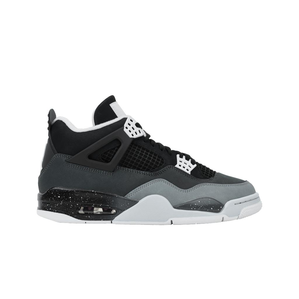 Air Jordan 4 Retro Fear 2024 Scarpe da Ginnastica da Uomo Nero Bianco Antracite FQ8138-002