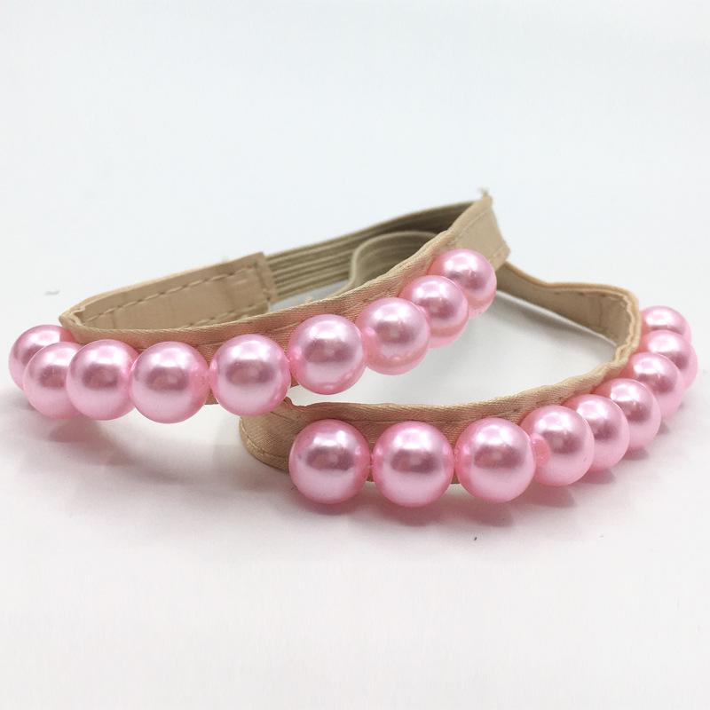 No-Tie Elastic Pearl Shoelaces for Women's High Heels - Anti-Slip, Secure Fit