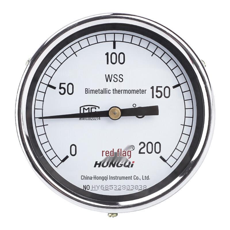 Hongqi WSS Bimetallic Pointer Thermometer (CN version) 0-300℃