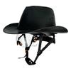 Elmetto da Cowboy Certificato con Occhiali di Alta Qualità Protezione Solare a Tesa Larga Casco di Sicurezza da Cowboy alla Moda Elmetto da Cowboy Classico