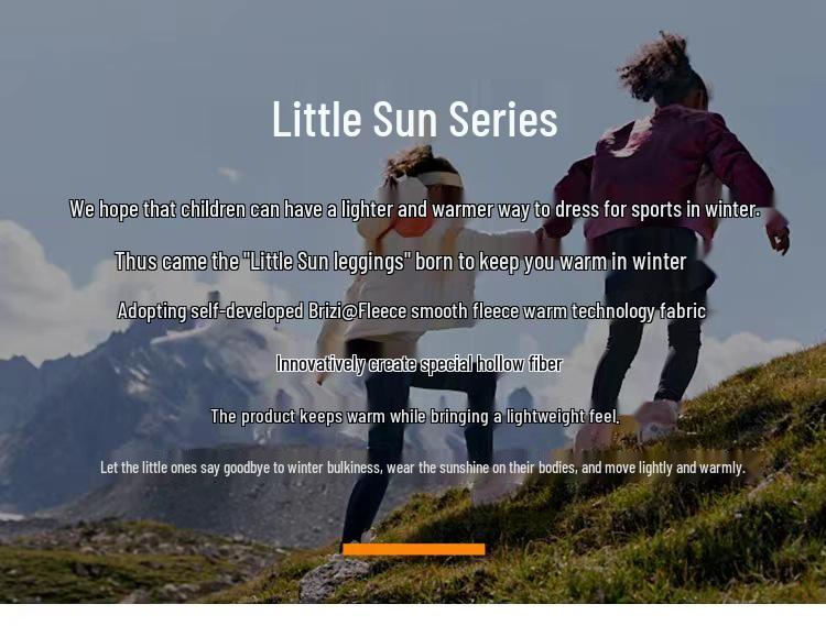 Girls' Fleece-Lined Micro-Flare Yoga Pants - 2024 Autumn/Winter Collection