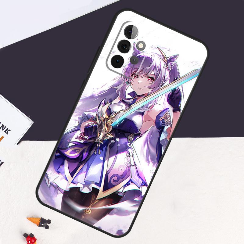 Genshin Impact Keqing Case For Samsung Galaxy A53 A15 A22 A52 A32 A54 A14 A16 A26 A36 A56 A55 A35 A05 A06 A33 A13