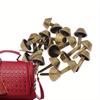 20pcs/lot Metal Feet Rivets Studs Pierced For Purse Handbag Leather Crafts Punk Jewelry Making Rivets Bag Accessories