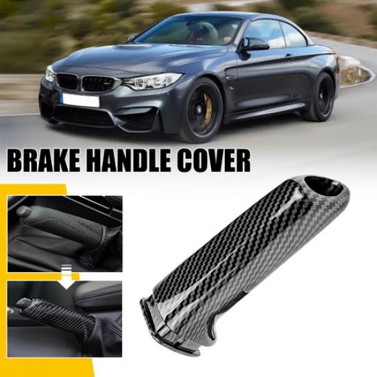 Auto Car Handle Brake Handbrake Cover Carbon Trim Fiber Fits F20 BMW F21 E81 E87