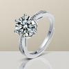 New   Copper Ring Classics 5A Zircon For Women Wedding Engagement Jewelry Accessories Fashion High Quality Gift