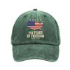 Cross-border popular washed old dad baseball cap US 250th anniversary hat sunscreen sunshade cap