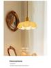 Wabi-Sabi French Retro Cream Glass Chandelier for Aisle, Entrance, Bedside, Bar, Island, Dining Room