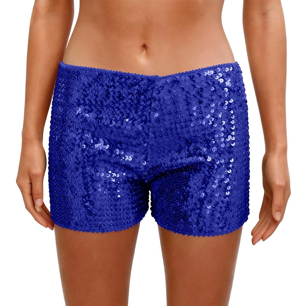 Women's Fashion  Sequin Slim-Fit Low-Waist Versatile Hot Pants