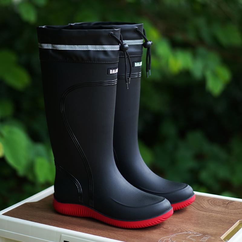 

Men s Women s High-End Rain Boots Closed Rainproof and Waterproof Short and Mid.Calf Length Non-Slip Drawstring Rubber Boots 45