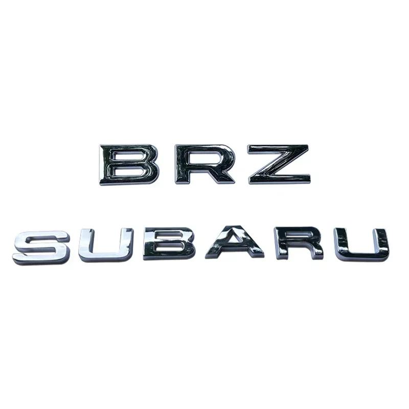 For Subaru BRZ SYMMETRICAL AWD Logo WRX Forester XV Outback Impreza Car Badge Letter Sticker Trunk Emblem WW222