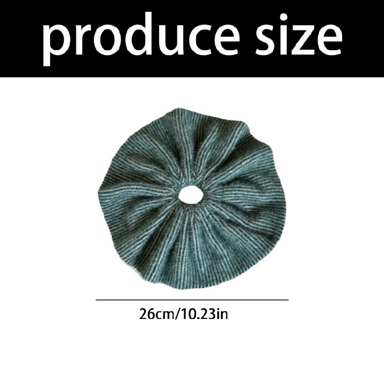 French Elegant Knit Hair Tie Nonslip Hair Holder 26cm Circumference Headdress Comfortable Daily Use Accessory