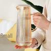Bollitore in Vetro Borosilicato Pavilion Giada a Strisce con Filtro in Acciaio Inossidabile, Bollitore di Grande Capacità per Acqua Fredda e Succhi.