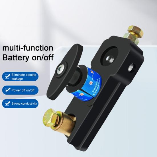 Battery Disconnect Isolator Switch Car Battery Power-off Cut Off Switch 12V 24V Universal Terminal Anti-Leakage Isolator Switch Prevents Drain Battery