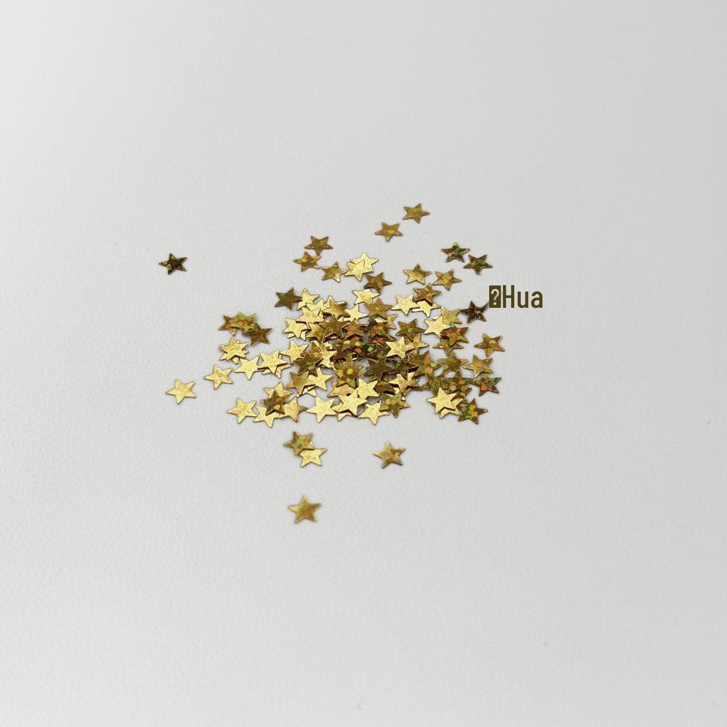 10-25MM Golden Star PET Sequins for DIY Jewelry & Clothing Accessories