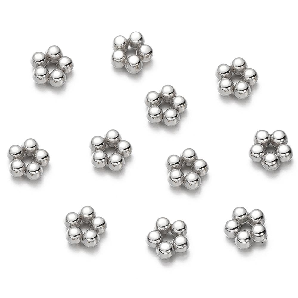 

100pcs/lot 21Styles CCB Flower Bead Caps Basr For DIY Jewelry Making Bracelet Earrings Handmade Material Accessories 100pcs