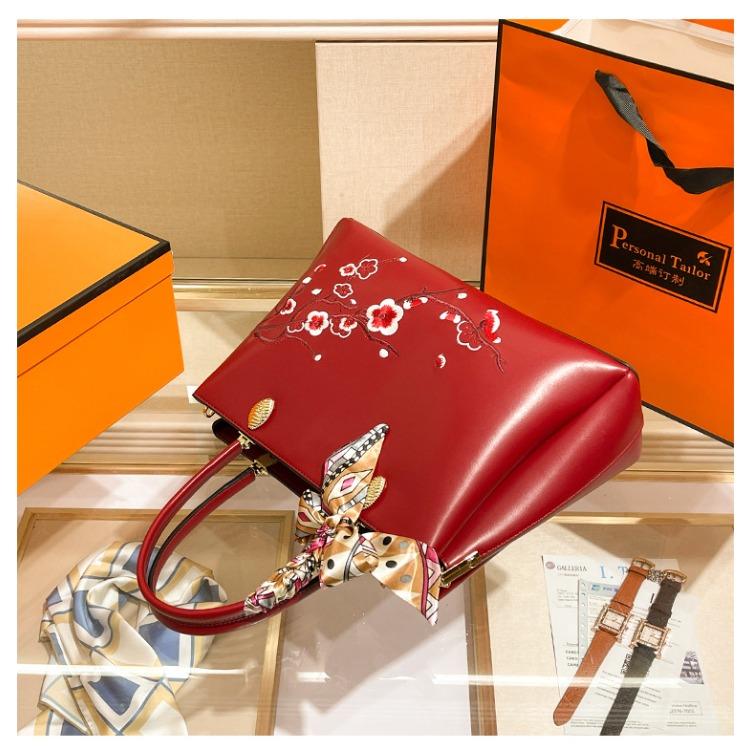 W. D. POLO National Style Art Design 2023 New Light Luxury Mother's Bag Large Capacity Light Luxury Embroidery Qipao Bag