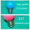 Colour LED Bulb E27 220V G45 7 Color RGB Lampada LED Lamp SMD3528 Holiday Christmas Lamparas LED Light Bulb Fashlight