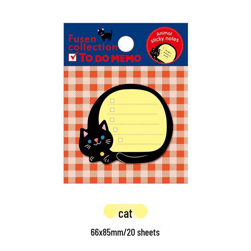 Korean Cute Cartoon Animal Sticky Notes | Tearable Memo Pad | Portable Student Stationery Gift