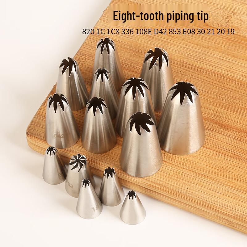 8-Tooth Straight Piping Nozzle