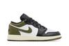 Jordan 1 Low Black Toe Medium Olive (GS)