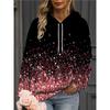 Fashion Women's Hooded Sweater 3D Printing Color Printing Casual Hooded Sweater