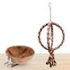 Coconut Shell Creative Sleeping Nest Parrot Toy Training Use Rope Cage Decoration Perch Resting