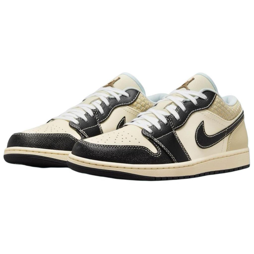 Air Jordan 1 Low SE Coconut Milk Black Men Sneakers Cream Muslin Team-Gold HQ3437-101