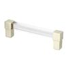 Acrylic Drawer Pulls Single Hole Crystal Cabinet Drawer Pulls for Kitchen Cabinets Dresser Cupboard