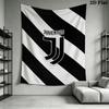 Juventus FC Wall Tapestry Aesthetic Wall Hanging Printed Fabric Blanket Decorative Tapestries for Bedroom Living Room Home Decor