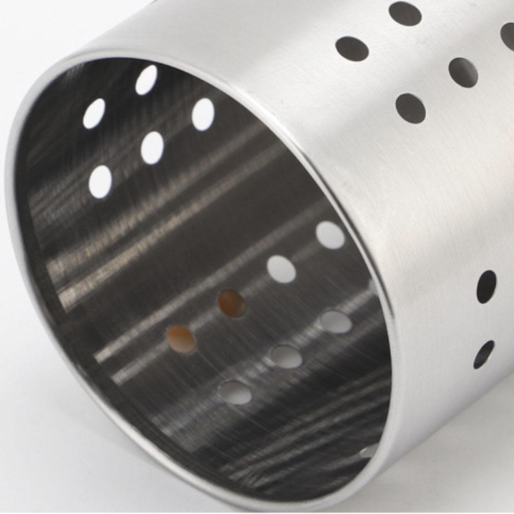 Portabacchette da cucina multifunzionale ispessito in acciaio inossidabile non magnetico rotondo portabacchette scolapiatti utensili da cucina