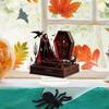 2D Vampire Coffin Acrylic Sign with Base Table Ornament Centerpiece Plate Craft for Bookshelf