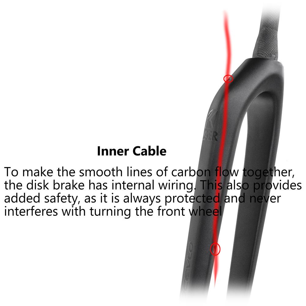 Carbon MTB Rigid Fork 29 Boost 110 Mountain Bike Front Fork 29 er Carbon 700C Disc Brake Tapered Tube Cycling Bicycl Fork 29er